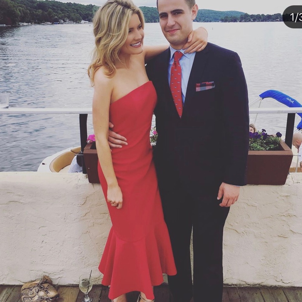 Red formal dress from club Monaco